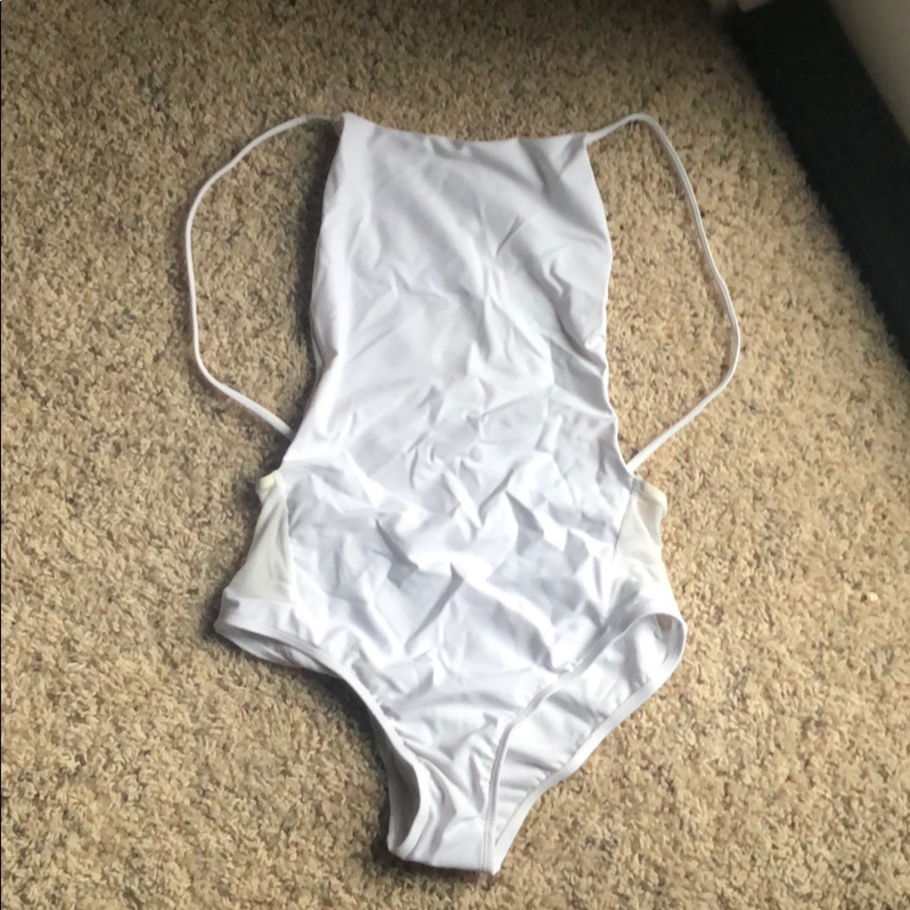 White bathing suit
